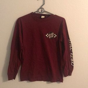 Maroon Santa Cruz shirt